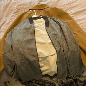 Lululemon Athletica Gray Bomber Jacket